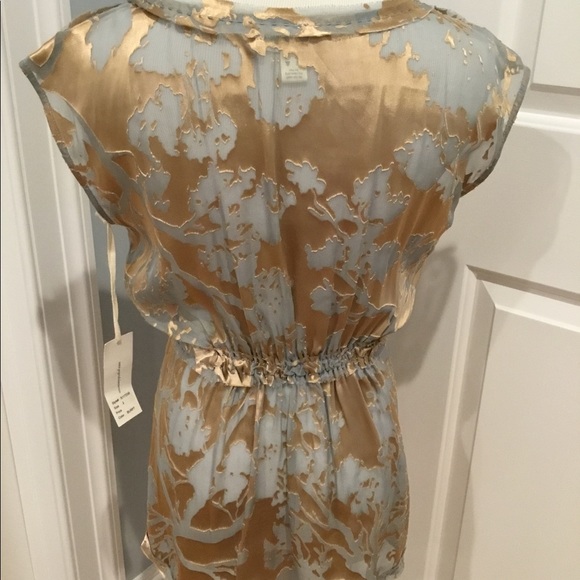 PROJECT ALABAMA SILVER & GOLD TOP BLOUSE SZ 2 - Picture 4 of 10